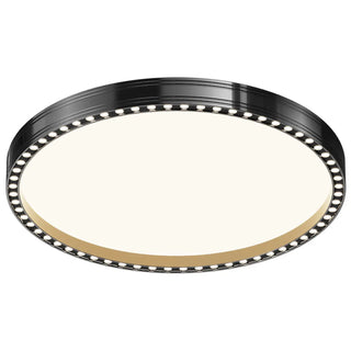 ZOWALA - Bedroom Minimalist Black Square Flush Mount Light Image - 16