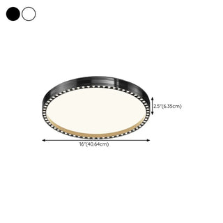 ZOWALA - Bedroom Minimalist Black Square Flush Mount Light Image - 19
