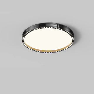 ZOWALA - Bedroom Minimalist Black Square Flush Mount Light Image - 6
