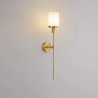 Simple Cylinder and Linear Metal LED Wall Sconce Zawala Image - 3
