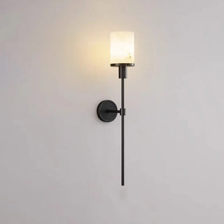 Simple Cylinder and Linear Metal LED Wall Sconce Zawala Image - 4