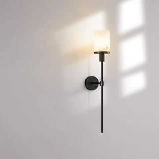 Simple Cylinder and Linear Metal LED Wall Sconce Zawala Image - 5