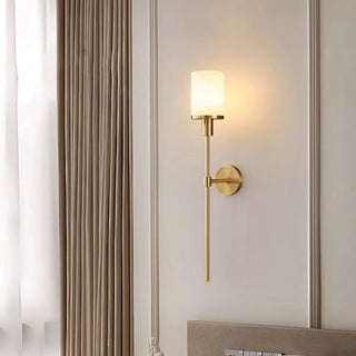 Simple Cylinder and Linear Metal LED Wall Sconce Zawala Image - 6
