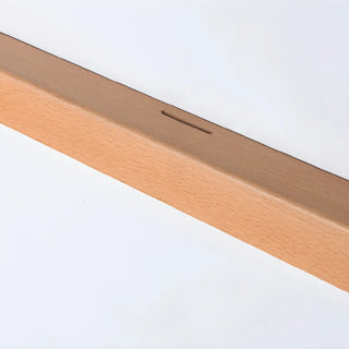 Nordic Simple Wooden Linear Wall Mounted Vanity Light Zawala Image - 13