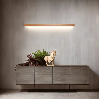 Nordic Simple Wooden Linear Wall Mounted Vanity Light Zawala Image - 17