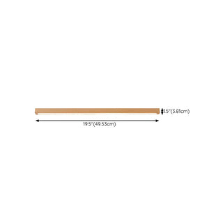 Nordic Simple Wooden Linear Wall Mounted Vanity Light Zawala #size