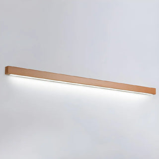 Nordic Simple Wooden Linear Wall Mounted Vanity Light Zawala Image - 9