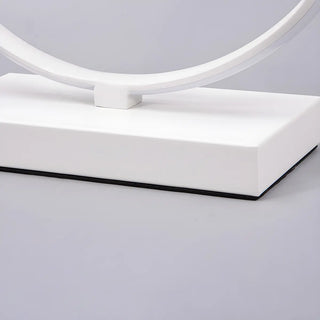 Nordic Minimalist Half Moon Aluminum LED Table Lamp Zawala Image - 12