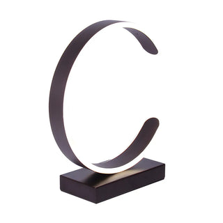 Nordic Minimalist Half Moon Aluminum LED Table Lamp Zawala Image - 14