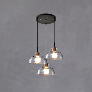 ZOWALA - Contemporary Cone Clear Glass Dining Room Pendant Light Image - 10