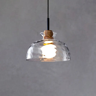 ZOWALA - Contemporary Cone Clear Glass Dining Room Pendant Light Image - 13
