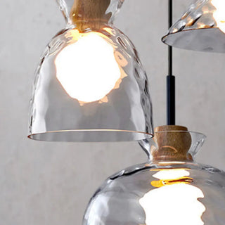 ZOWALA - Contemporary Cone Clear Glass Dining Room Pendant Light Image - 15