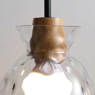 ZOWALA - Contemporary Cone Clear Glass Dining Room Pendant Light Image - 16