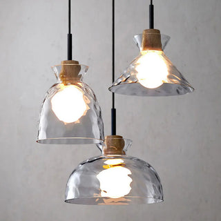 ZOWALA - Contemporary Cone Clear Glass Dining Room Pendant Light Image - 19