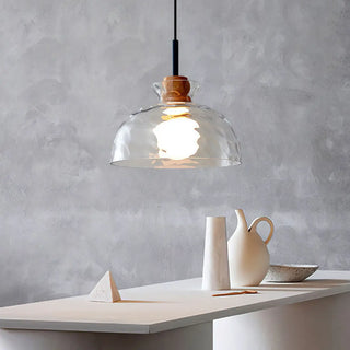 ZOWALA - Contemporary Cone Clear Glass Dining Room Pendant Light Image - 2