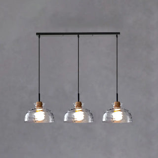 ZOWALA - Contemporary Cone Clear Glass Dining Room Pendant Light Image - 6