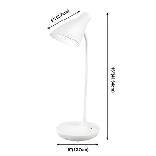 Modern Minimalist Conical Shade Adjustable Table Lamp Zawala #size