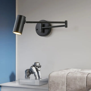 Adjustable Cylinder Metal LED Swing Arm Sconce Light Zawala Image - 1