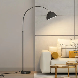 Multicolor Simple Dome and Arc Metal LED Floor Lamp Zawala Image - 1