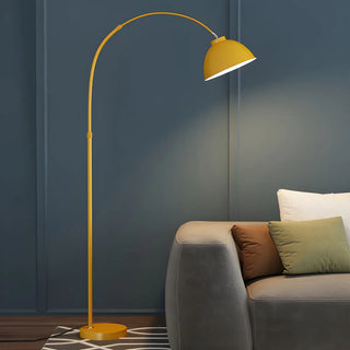Multicolor Simple Dome and Arc Metal LED Floor Lamp Zawala Image - 4