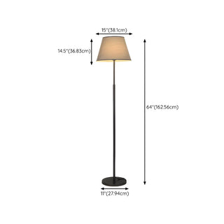 Simple Modern Adjustable Drum Black Floor Lamp Zawala #size