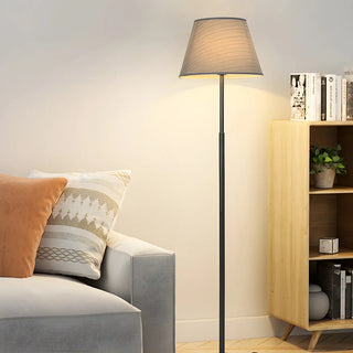 Simple Modern Adjustable Drum Black Floor Lamp Zawala Image - 3