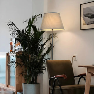 Simple Modern Adjustable Drum Black Floor Lamp Zawala Image - 4