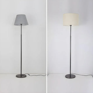 Simple Modern Adjustable Drum Black Floor Lamp Zawala Image - 5