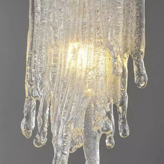 ZOWALA - Artistic Bedroom Gold Frame Clear Glass Pendant Light Image - 7