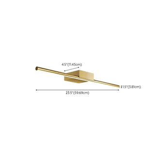 Classic Gold Linear LED Bathroom Mirror Vanity Light Zawala Image - 17