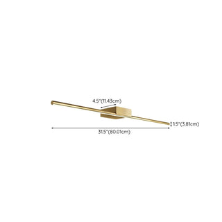 Classic Gold Linear LED Bathroom Mirror Vanity Light Zawala Image - 18