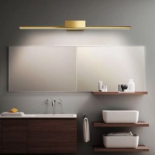 Classic Gold Linear LED Bathroom Mirror Vanity Light Zawala Image - 2