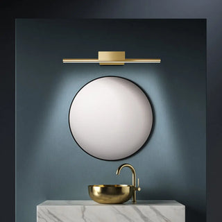 Classic Gold Linear LED Bathroom Mirror Vanity Light Zawala Image - 3