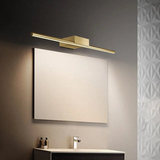 Classic Gold Linear LED Bathroom Mirror Vanity Light Zawala Image - 4