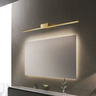 Classic Gold Linear LED Bathroom Mirror Vanity Light Zawala Image - 5