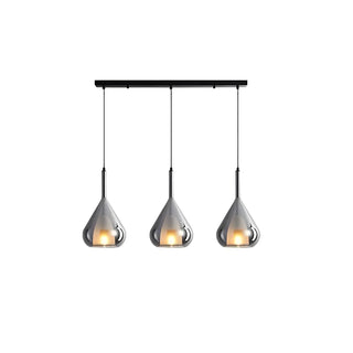 Modern Bedroom Clear Glass Teardrop Pendant Light Zawala Image - 12