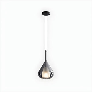 Modern Bedroom Clear Glass Teardrop Pendant Light Zawala Image - 15