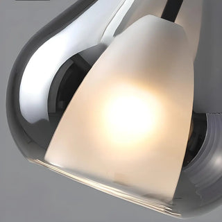 Modern Bedroom Clear Glass Teardrop Pendant Light Zawala Image - 17