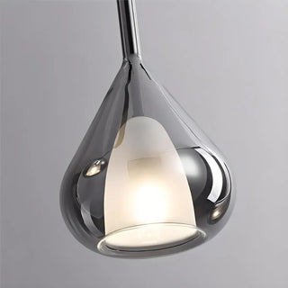 Modern Bedroom Clear Glass Teardrop Pendant Light Zawala Image - 18
