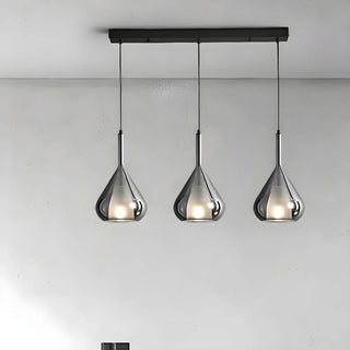 Modern Bedroom Clear Glass Teardrop Pendant Light Zawala Image - 22