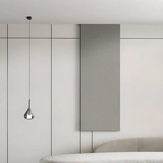Modern Bedroom Clear Glass Teardrop Pendant Light Zawala Image - 4
