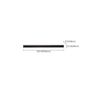 Simple Black Linear Metal Long Outdoor LED Wall Light Zawala Image - 14