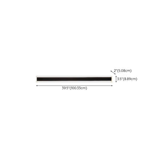 Simple Black Linear Metal Long Outdoor LED Wall Light Zawala Image - 16