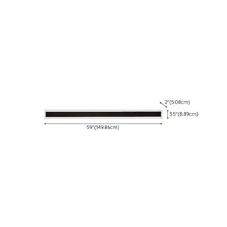 Simple Black Linear Metal Long Outdoor LED Wall Light Zawala Image - 18