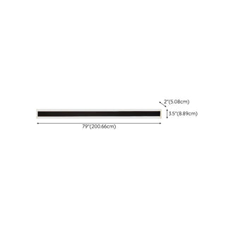 Simple Black Linear Metal Long Outdoor LED Wall Light Zawala Image - 19