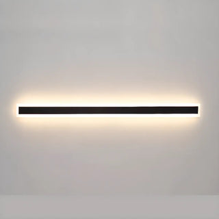 Simple Black Linear Metal Long Outdoor LED Wall Light Zawala Image - 5