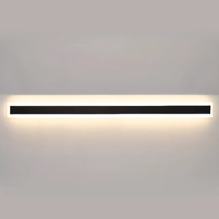 Simple Black Linear Metal Long Outdoor LED Wall Light Zawala Image - 7