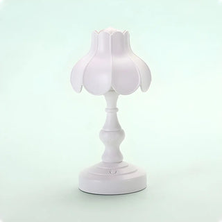 Elegant Simple Flower Resin Bedroom LED Table Lamp Zawala Image - 10