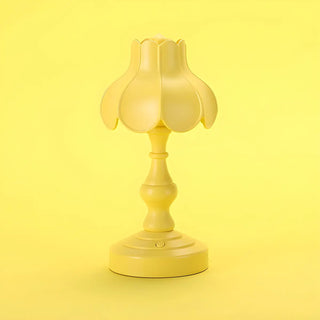 Elegant Simple Flower Resin Bedroom LED Table Lamp Zawala Image - 14