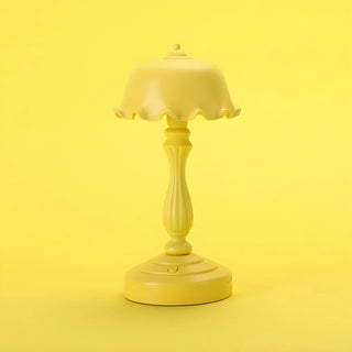 Elegant Simple Flower Resin Bedroom LED Table Lamp Zawala Image - 22